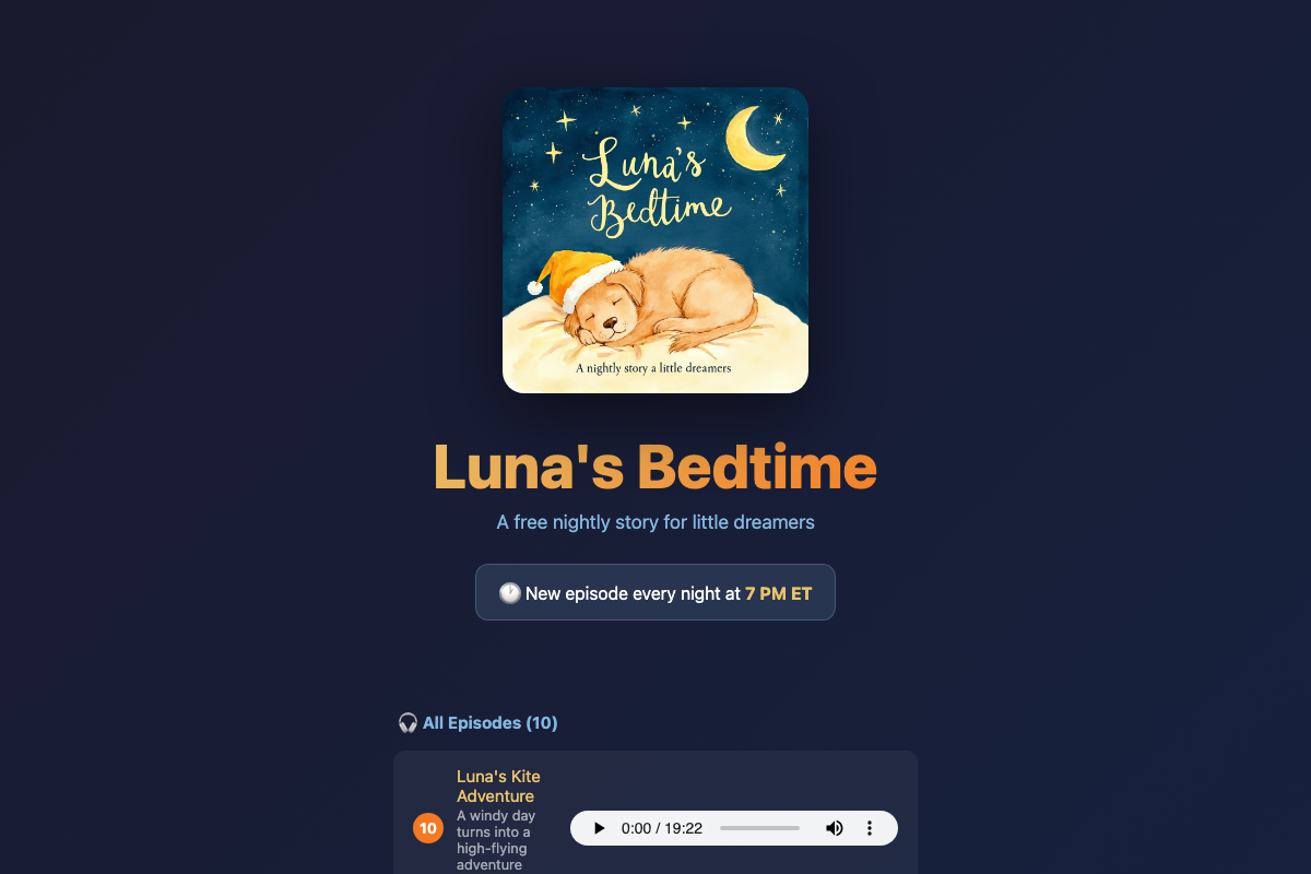 Luna's Bedtime Podcast